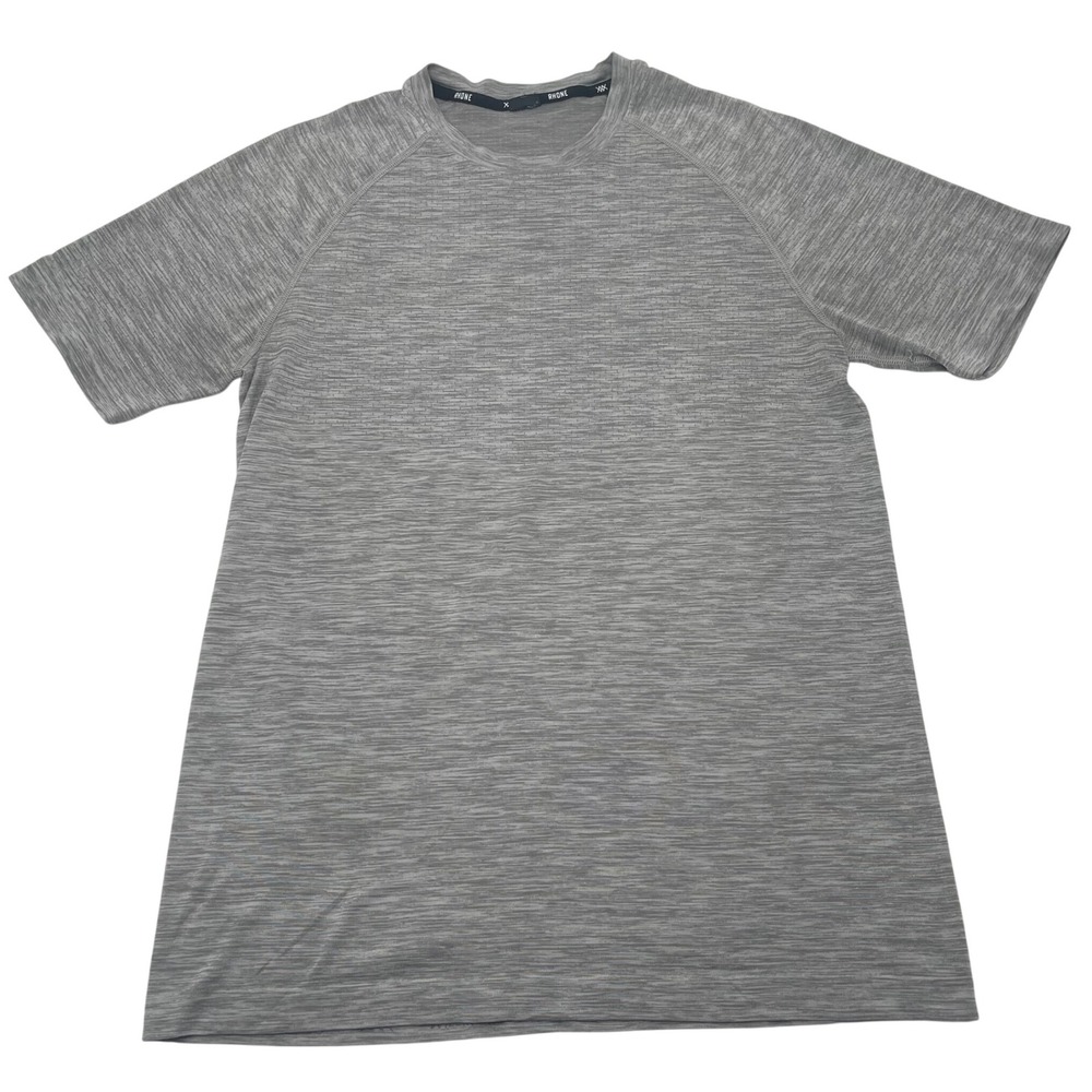 Rhone Men's Performance Tech T-Shirt Men's Size Small Training Short Gray Sleeve